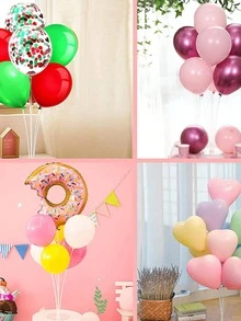 3 piezas transparente Sostenedor del globo Palo - transparente - Ver 6