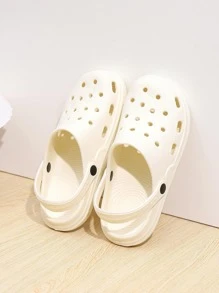 女士鏤空通風時尚洞洞鞋 - 白色 - 查看 3