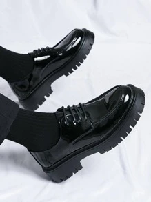 男士 Pu 皮革正裝/休閒鞋 - 黑色 - 查看 4