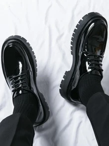 男士 Pu 皮革正裝/休閒鞋 - 黑色 - 查看 2