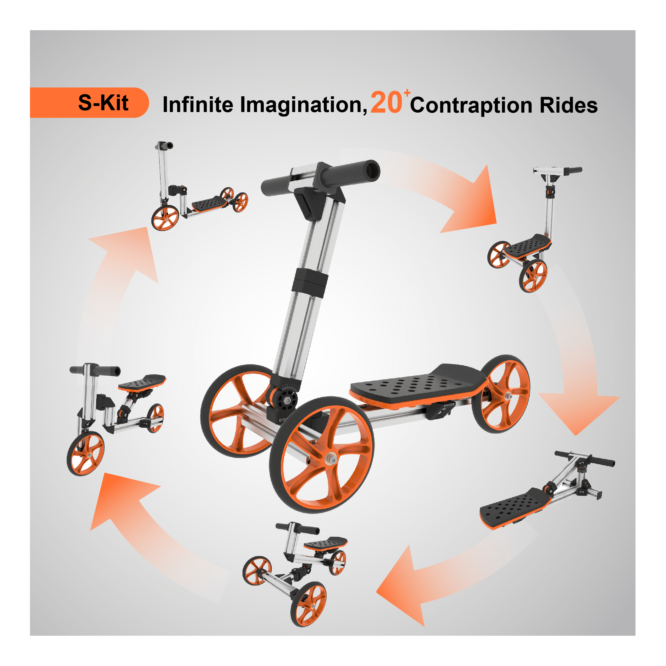ChildrensBalanceBikes ,Buildable Kit 20 in 1 Kids Balance Bike for 1