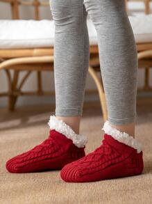 Solid Thermal Lined Ankle Socks - Multicolor - View 3