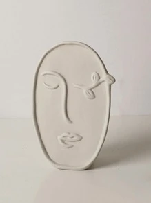 Bình hoa thiết kế hình trừu tượng - Màu be - Xem 1