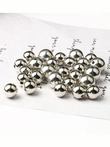 件裝 3-12 毫米圓形壓克力塗層黑色 Ccb 吊飾墊片立方體種子珠適用於 Diy 手鍊和其他珠寶製作配件 - 白色 - 查看 3