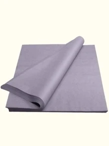 10 chiếc Giấy gói quà, Giấy gói quà màu tối giản cho bữa tiệc - Xám - Xem 1