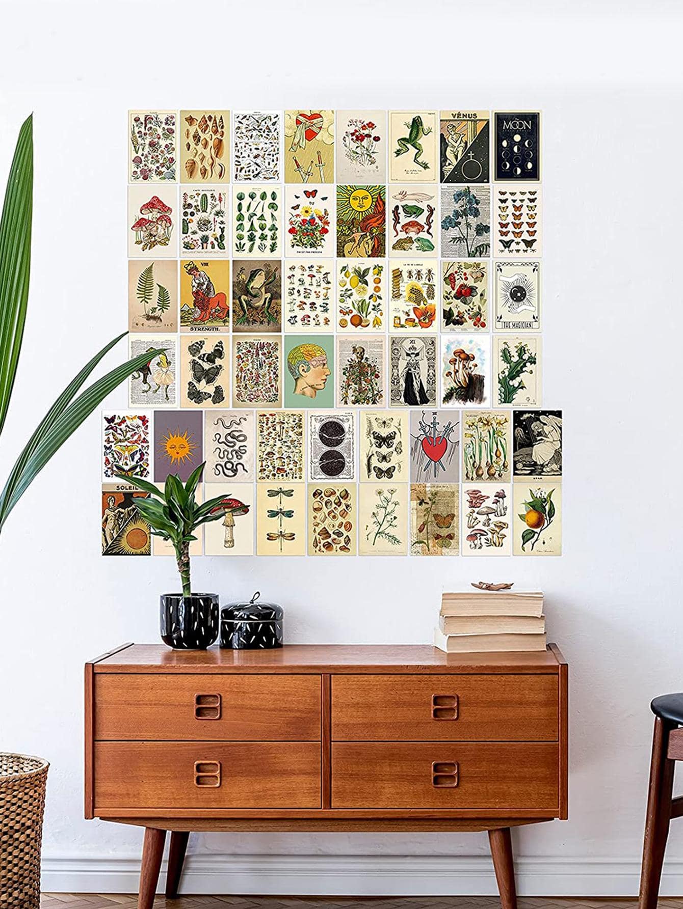 50pcs Vintage Wall Collage Kit, Aesthetic Picture Room Decor For