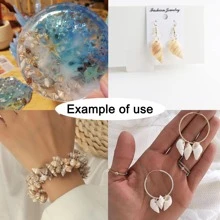 1 caja de cuentas de bricolaje en forma de estrella de mar y concha de estilo bohemio para mujeres para hacer joyas en días festivos