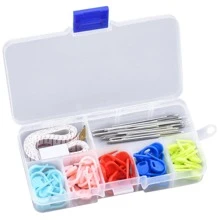 1 Bộ Bút Đánh Dấu Móc Bộ Với 60 Bút Đánh Dấu Móc, 9 Chiếc 3 Kích Cỡ Kim Cùn Mắt Lớn, 1 Thước Dây - Nhiều màu - Xem 6