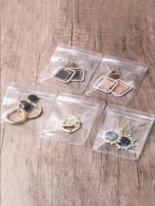 10pcs Clear Jewelry Storage Bag - Clear - View 4