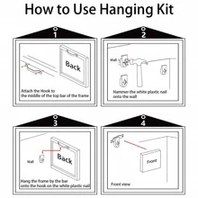 3 Piece Abstract Canvas Wall Art - Blue and Gold Abstract Watercolor Blooming Pattern Picture Prints Wall Decor, Modern Art Deco for Home Decoration Ready to Hang - 藝術品-01 - 查看 7