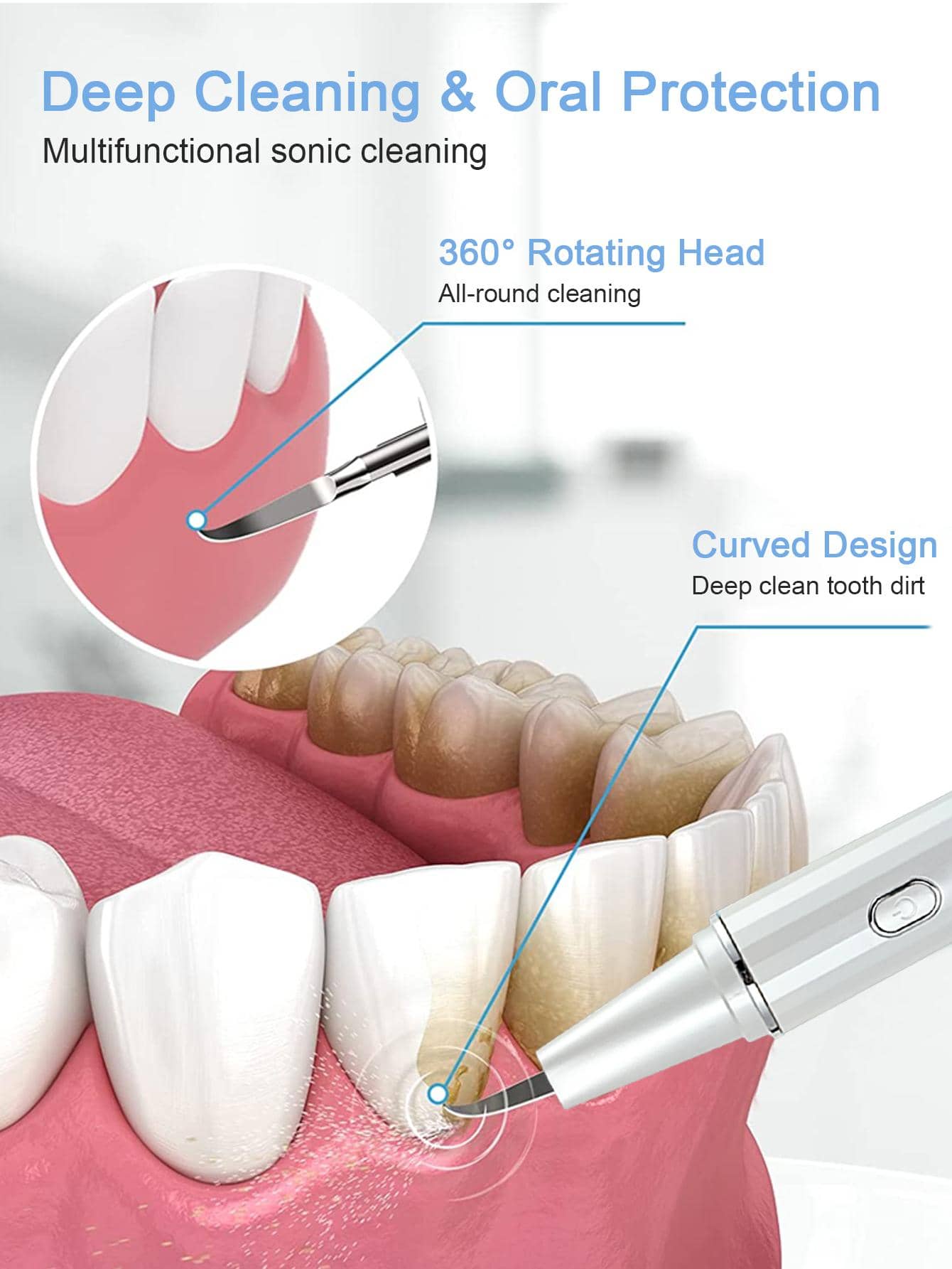 Sonic Plaque Remover for TeethRemove Teeth Stain tarter Plaque