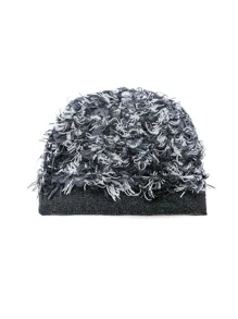 1 chiếc mũ len nữ Y2K hai tông màu lông mịn cho cuộc sống hàng ngày - Nhiều màu - Xem 2