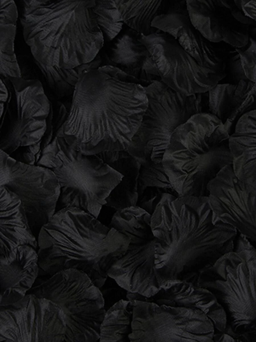 500/1000 Viên Nhân Tạo Cánh Hoa Hồng Hoa Giả Lụa Cưới Cánh Hoa Cho Đảng Sự Kiện Cưới Giáng Sinh Lễ Tình Nhân Đồ Trang Trí - màu đen - Xem 1