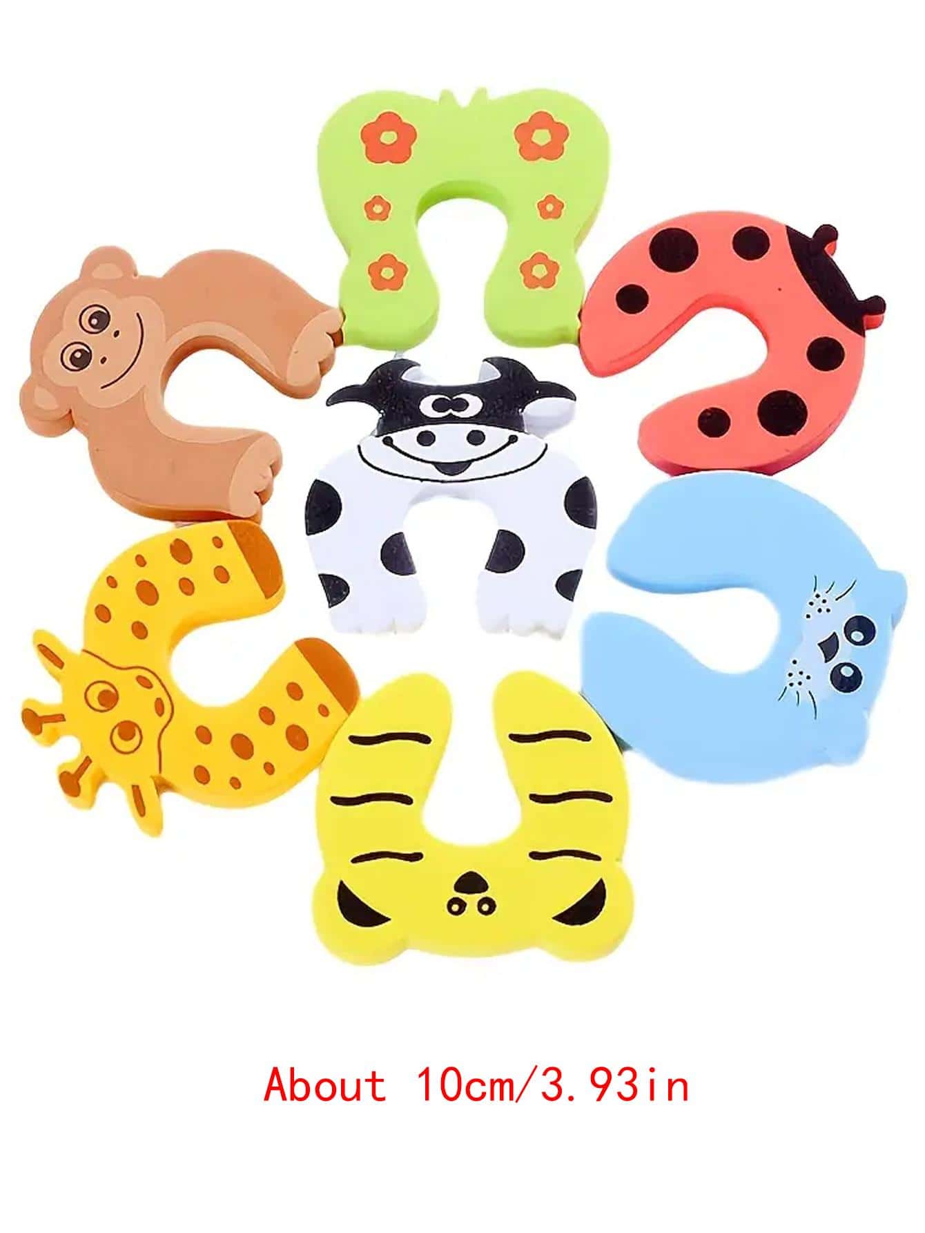 4pcs Random Style Child Baby Safety Finger Pinch Guard, Door Stopper