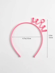 6入組快樂生日派對塑膠頭帶(隨機色) - 彩色 - 查看 4