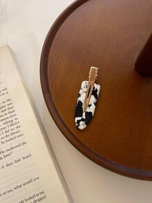 4入組圖案髮夾 - 黑與白 - 查看 4