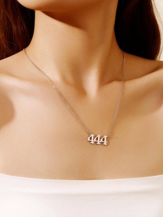 1入組時尚女士海灘度假數字吊墜項鍊