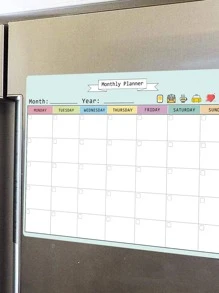 Bảng Lịch Trình Hàng Tháng Thiết Kế Nam Châm Gắn Tủ Lạnh, Hiện Đại Nam Châm Gắn Tủ Lạnh Đa Năng Miếng Dán Cho Nhà Bếp - màu xanh lá - Xem 5