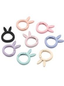 10 móc khóa thiết kế tai thỏ - Nhiều màu - Xem 3