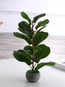 1 pieza Planta en maceta artificial, Día de San Valentín, Regalo