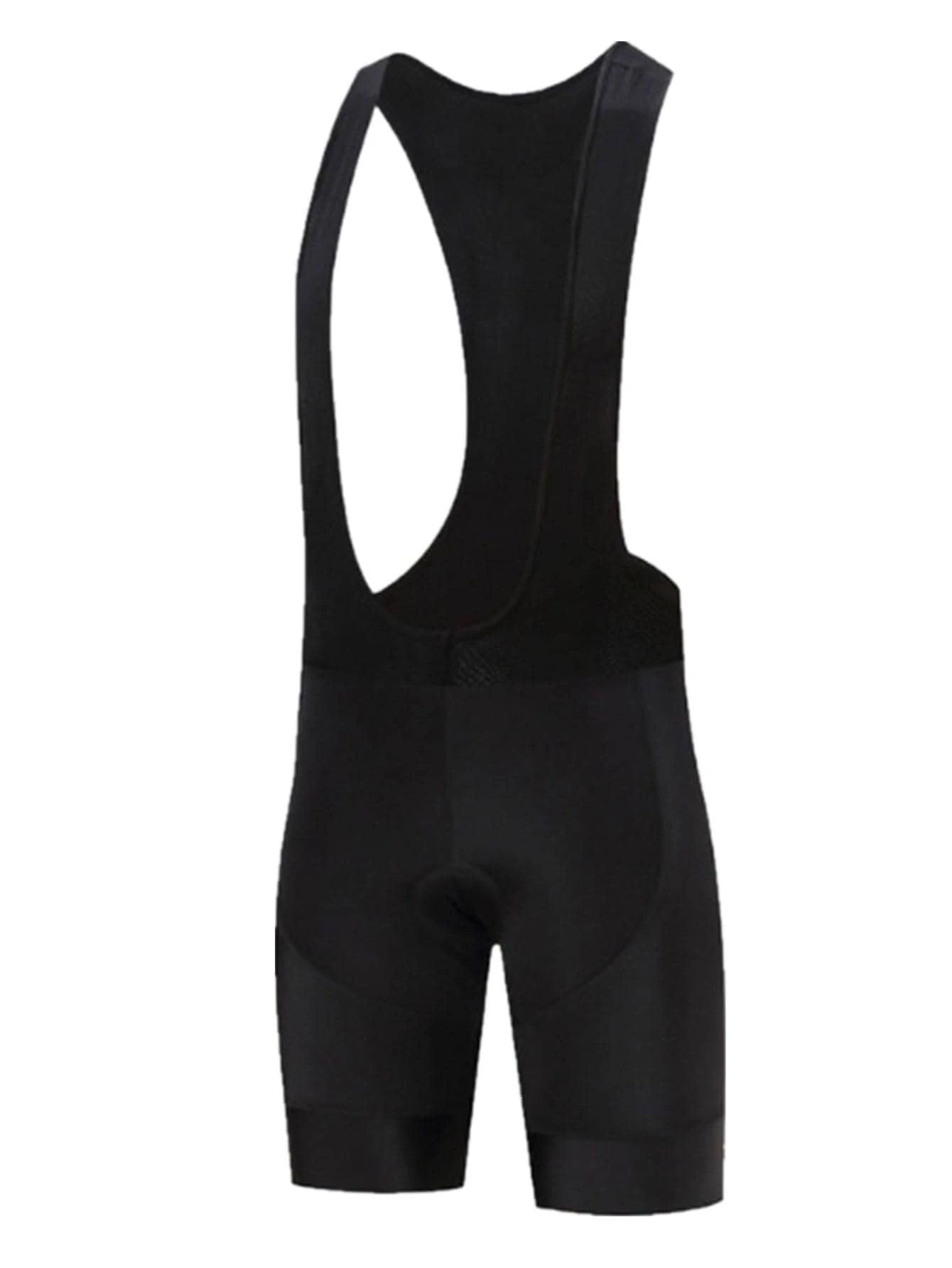 1pc Solid Color Summer Cycling Bib Shorts - Black - View 1