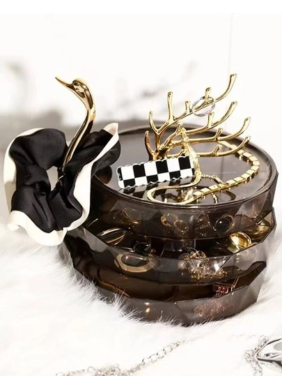 1 pieza Joyero con diseño de cisne