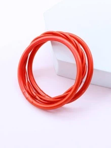 3 cái/bộ Vòng Tay Tối Giản - Đỏ - Xem 2