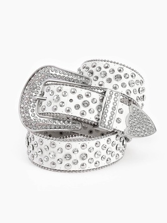 閃石裝飾男士派對腰帶