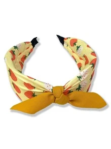 1pc Fruit Print Headband - Yellow - View 2
