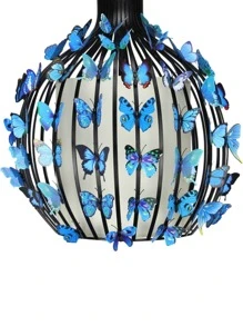 12/50 miếng dán PVC hình bướm nhiều màu sắc trang trí hình bướm ngẫu nhiên, nhãn dán, decal dán tường, decal vinyl trang trí nhà cửa, vật dụng trang trí mùa xuân làm mới ngôi nhà của bạn, nhãn dán trang trí Rama - Màu xanh lam - Xem 3