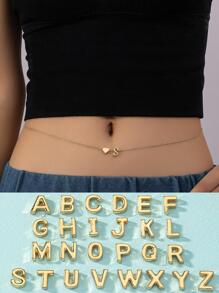 Heart & Letter Decor Waist Chain Valentines,Mom,Mother,Mother's Day,Gift