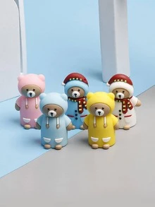 1pc Cartoon Bear Shaped Pencil Sharpener, Creative Multi-purpose Pencil Sharpener For School - Multicolor - View 2