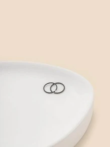 2pcs/set Twist Design Nose Ring - Black - View 7