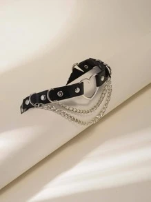 1pc Phụ nữ trái tim & chuỗi trang trí garter belt Halloween - màu đen - Xem 3