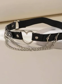 1pc Phụ nữ trái tim & chuỗi trang trí garter belt Halloween - màu đen - Xem 7