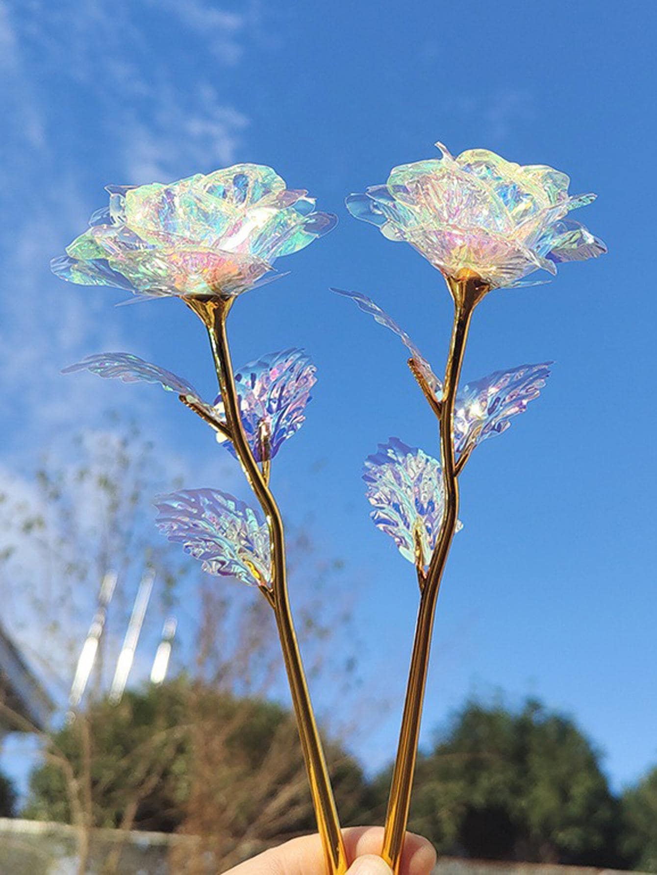 1pc Thiết kế hoa nhựa trang trí tiệc - Trong sáng - Xem 1