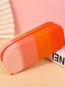 1入組大容量鉛筆創意多用途筆袋 - 橘色 - 查看 1