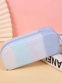 1入組大容量鉛筆創意多用途筆袋 - 淺藍色 - 查看 1
