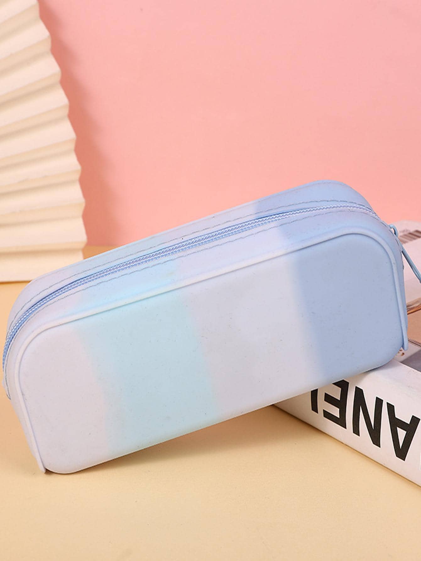 1 Túi Đựng Dung Tích Cao, Văn Phòng Đa Năng Sáng Tạo Văn Phòng Phẩm Tổ Chức Dành Cho Tuổi Teen Học Đường - Màu xanh nhạt - Xem 1