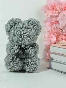 1pc Cartoon Bear Design Hoa nhân tạo - Xám - Xem 4