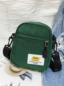 1 件装 多功能迷你男士贴花方形包 单肩包 斜挎包 休闲包 尼龙拉链斜挎包 高中生 大学生 新生 大学包 父亲节礼物 夏季爸爸装 书籍 返校 多功能宿舍男士斜挎包 男士包 斜挎包 侧包 学生学校用品 秋季邮差包 男士包 圆筒包 复古款 万圣节 圣诞节 - 綠色 - 查看 3