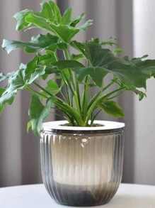 1pc Plain Plant Hanger - Grey - View 3