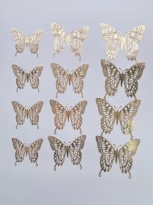 蝴蝶貼 - 香檳色 - 查看 2
