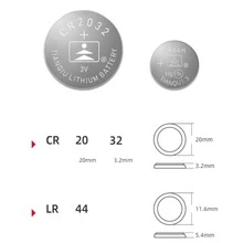 10 Pz Battery AG13 LR44H 1.5V - Silver - View 5
