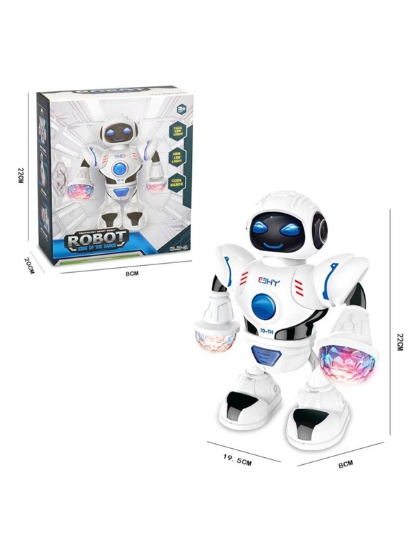 Smart Mini Robot Fun Robot Dancing Robot Toy Led Light Music Dance