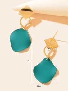 Hoa tai thả hình học - Vàng - Xem 3