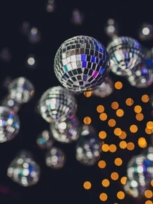 6 quả bóng gương Disco, quả bóng thủy tinh mạ, quả bóng thủy tinh phản chiếu laser, đồ trang trí treo nhà, đồ trang trí tiệc sinh nhật, sáng bóng, trang trí nhà cửa, trang trí phòng, trang trí tường - Bạc - Xem 3