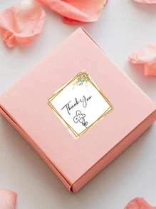 1卷500張謝謝卡通貼紙