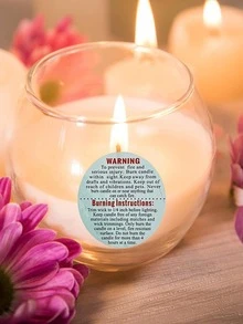 500 nhãn cảnh báo nến, nhãn nến tròn 1,5 inch, nhãn dán để làm nến, lọ đựng nến tự làm, nhãn cảnh báo nến, nhãn dán bấc nến, nhãn nến - Nhiều màu - Xem 7