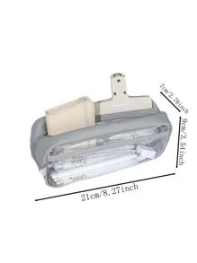 1 pieza Estuche transparente - Gris - Ver 3